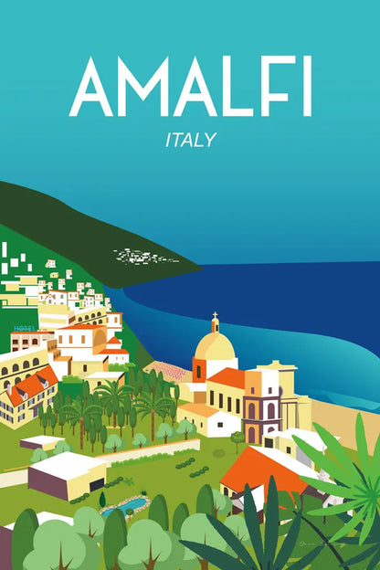 Amalfi by Omar Escalante. SKU 62762h. Archival Giclee Fine art print for wall decor.