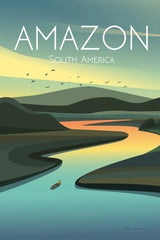 Amazon by Omar Escalante. SKU 71453h. Archival Giclee Fine art print for wall decor.