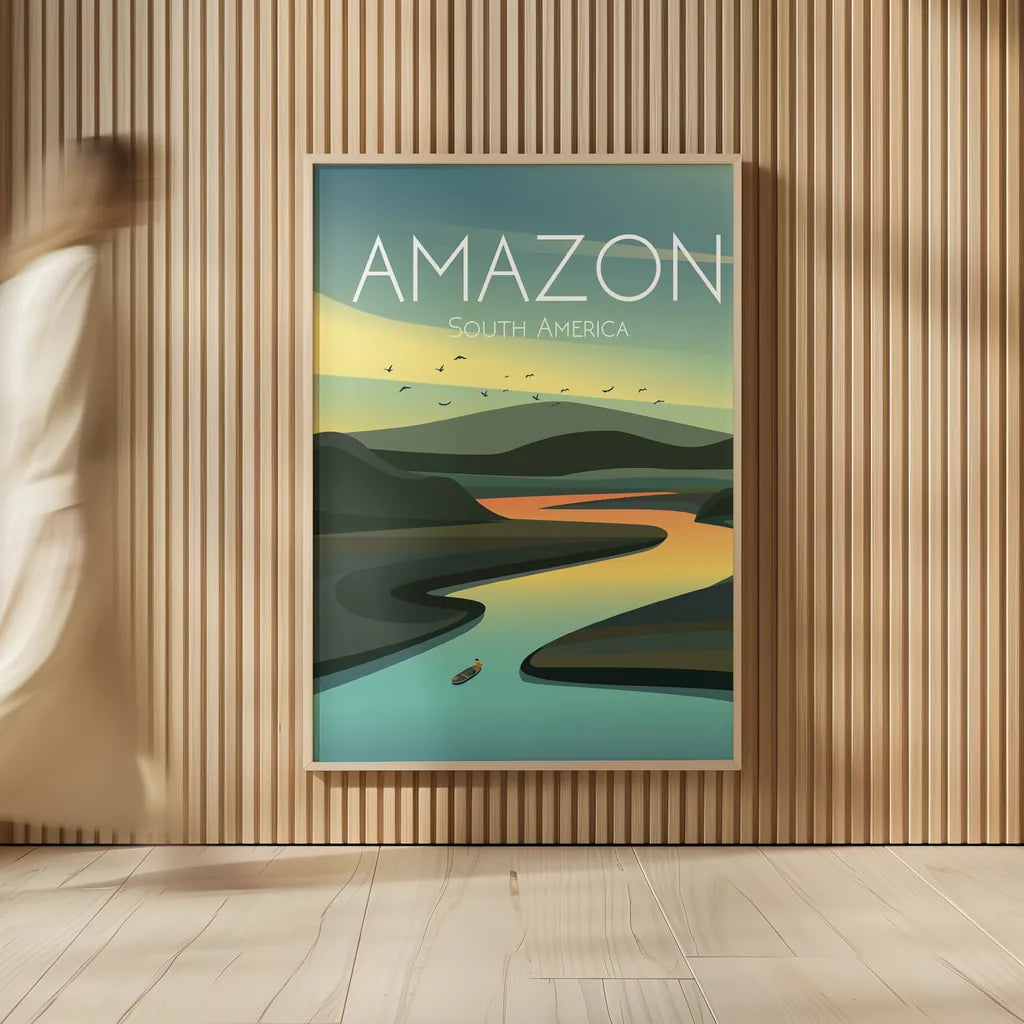Amazon by Omar Escalante. shown as over sized large wall art. Available as an archival giclee rolled canvas, fine art paper, or poster print. SKU 71453h.