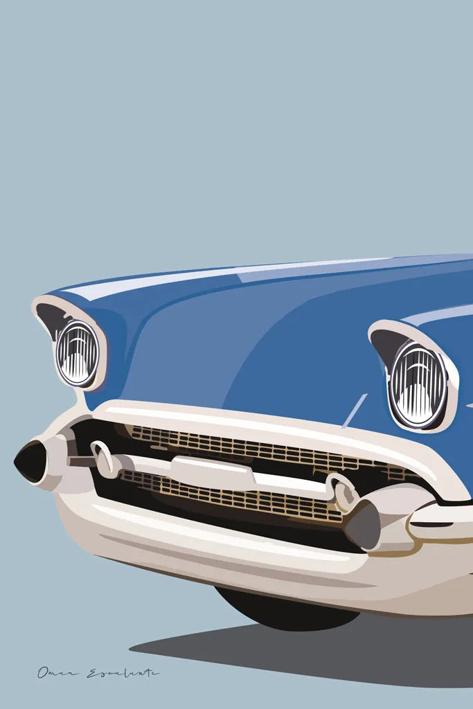 American Vintage Car II by Omar Escalante. SKU 70263h. Archival Giclee Fine art print for wall decor.