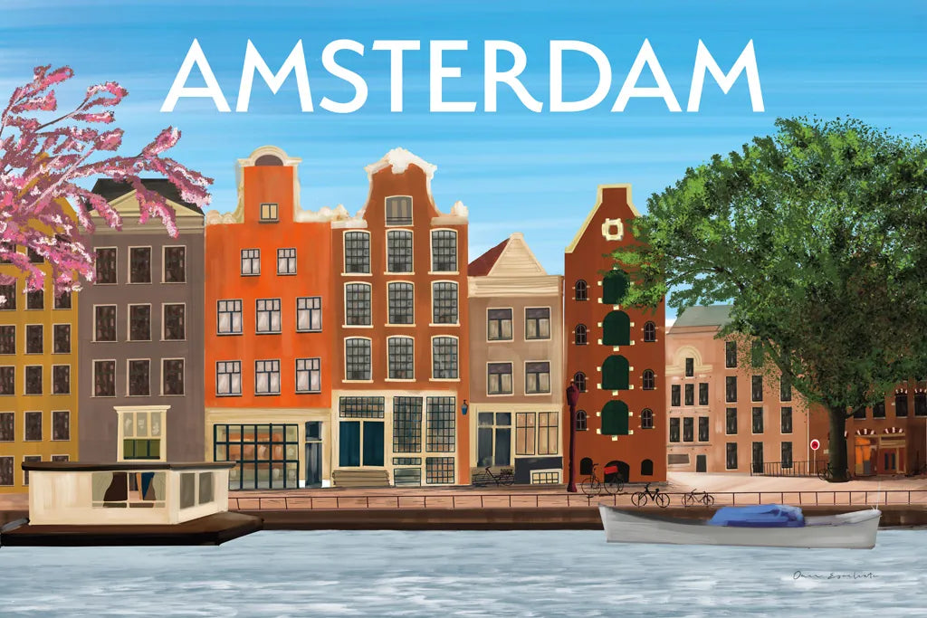 Amsterdam II by Omar Escalante. SKU 75995i. Archival Giclee Fine art print for wall decor.
