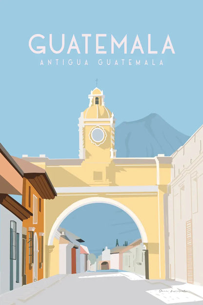 Antigua Guatemala by Omar Escalante. SKU 71457h. Archival Giclee Fine art print for wall decor.