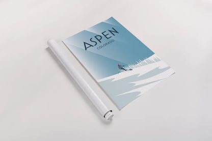 Aspen by Omar Escalante. shown as a rolled paper print. Available as archival giclee rolled canvas, fine art paper, or poster print. SKU 64916h.