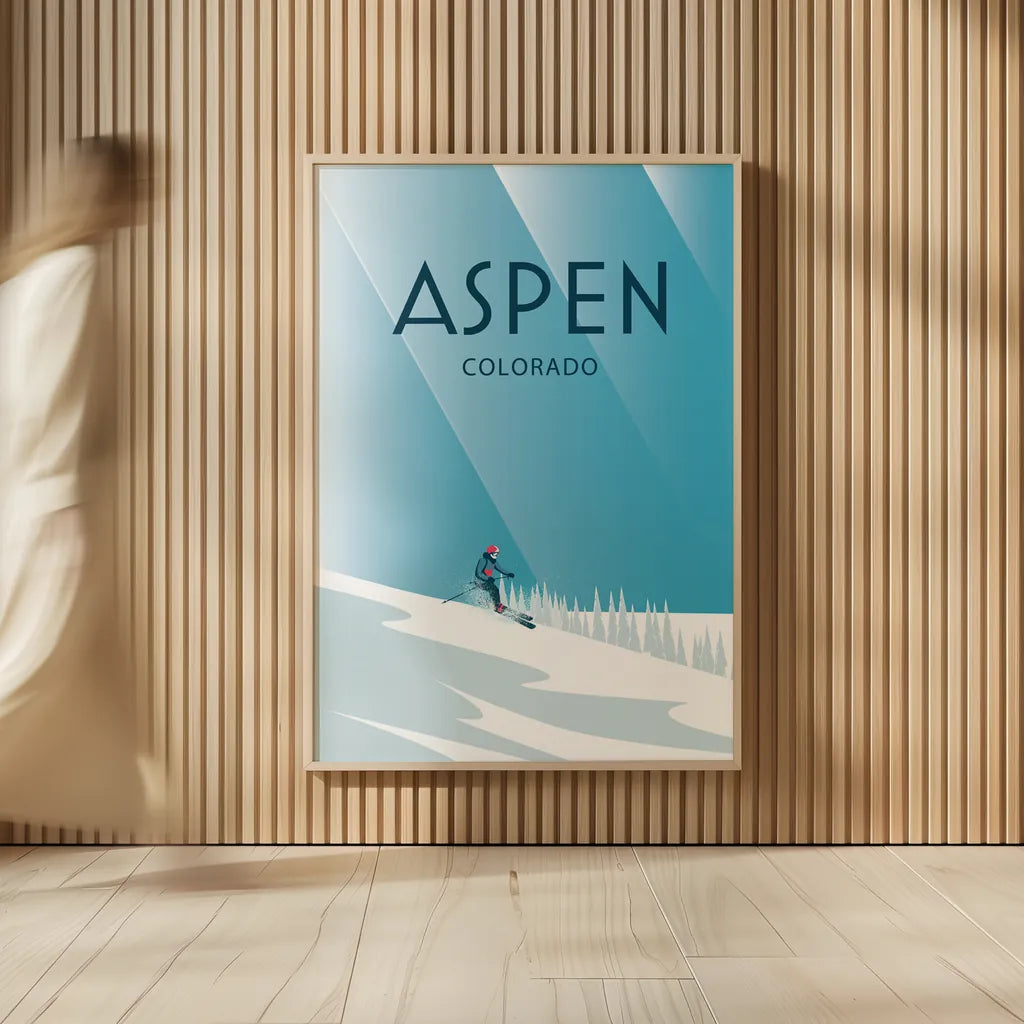 Aspen by Omar Escalante. shown as over sized large wall art. Available as an archival giclee rolled canvas, fine art paper, or poster print. SKU 64916h.