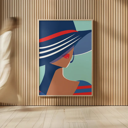 Beach Chic I by Omar Escalante. shown as over sized large wall art. Available as an archival giclee rolled canvas, fine art paper, or poster print. SKU 64637h.