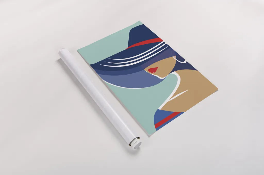 Beach Chic II by Omar Escalante. shown as a rolled paper print. Available as archival giclee rolled canvas, fine art paper, or poster print. SKU 64638h.