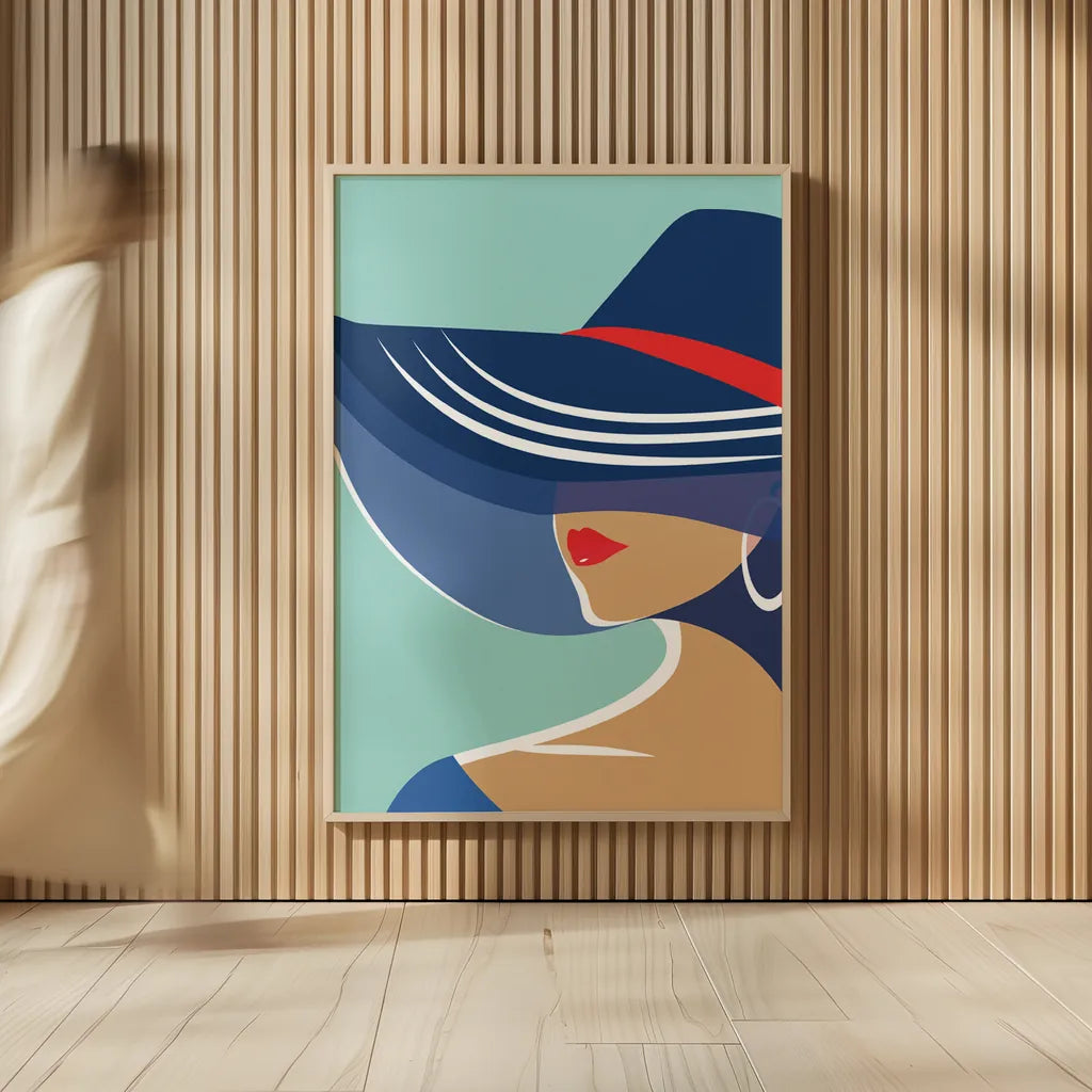 Beach Chic II by Omar Escalante. shown as over sized large wall art. Available as an archival giclee rolled canvas, fine art paper, or poster print. SKU 64638h.