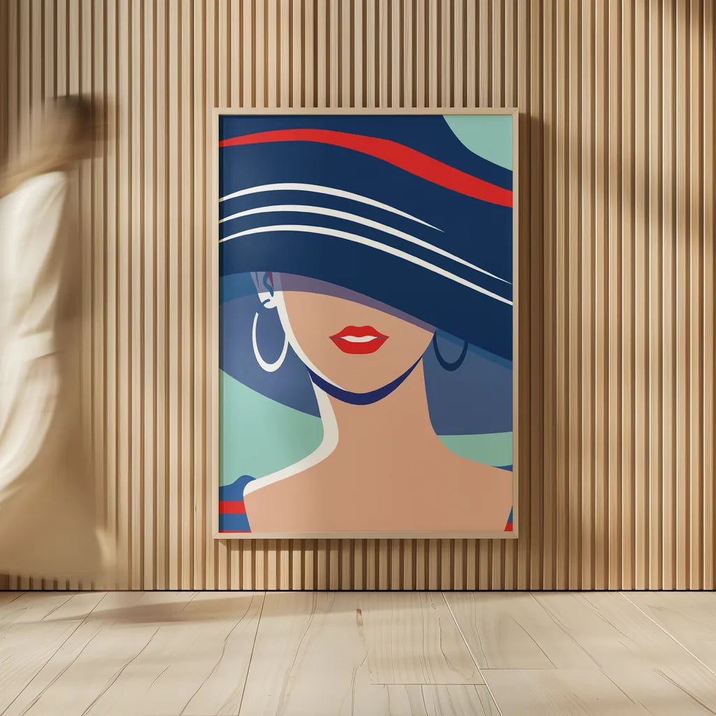 Beach Chic III by Omar Escalante. shown as over sized large wall art. Available as an archival giclee rolled canvas, fine art paper, or poster print. SKU 65406h.