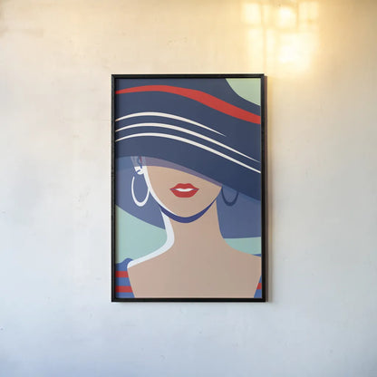 Beach Chic III by Omar Escalante. shown as a paper print in a black flame. Available as a archival giclee rolled canvas, fine art paper, or poster print. SKU 65406h.