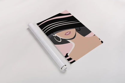 Beach Chic III Blush by Omar Escalante. shown as a rolled paper print. Available as archival giclee rolled canvas, fine art paper, or poster print. SKU 67376h.