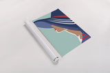 Beach Chic IV by Omar Escalante. shown as a rolled paper print. Available as archival giclee rolled canvas, fine art paper, or poster print. SKU 65407h.