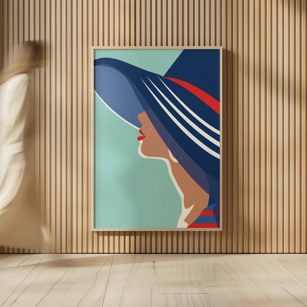 Beach Chic IV by Omar Escalante. shown as over sized large wall art. Available as an archival giclee rolled canvas, fine art paper, or poster print. SKU 65407h.