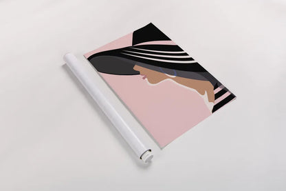 Beach Chic IV Blush by Omar Escalante. shown as a rolled paper print. Available as archival giclee rolled canvas, fine art paper, or poster print. SKU 67377h.