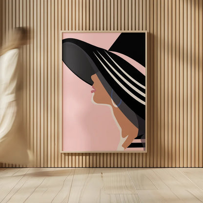 Beach Chic IV Blush by Omar Escalante. shown as over sized large wall art. Available as an archival giclee rolled canvas, fine art paper, or poster print. SKU 67377h.