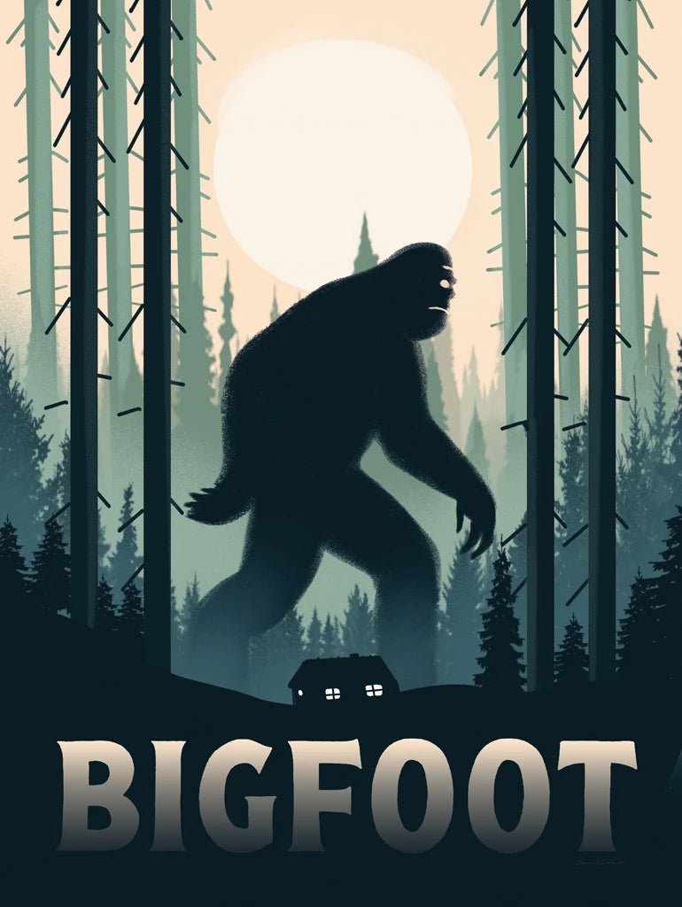 Bigfoot Cabin in the Woods by Omar Escalante