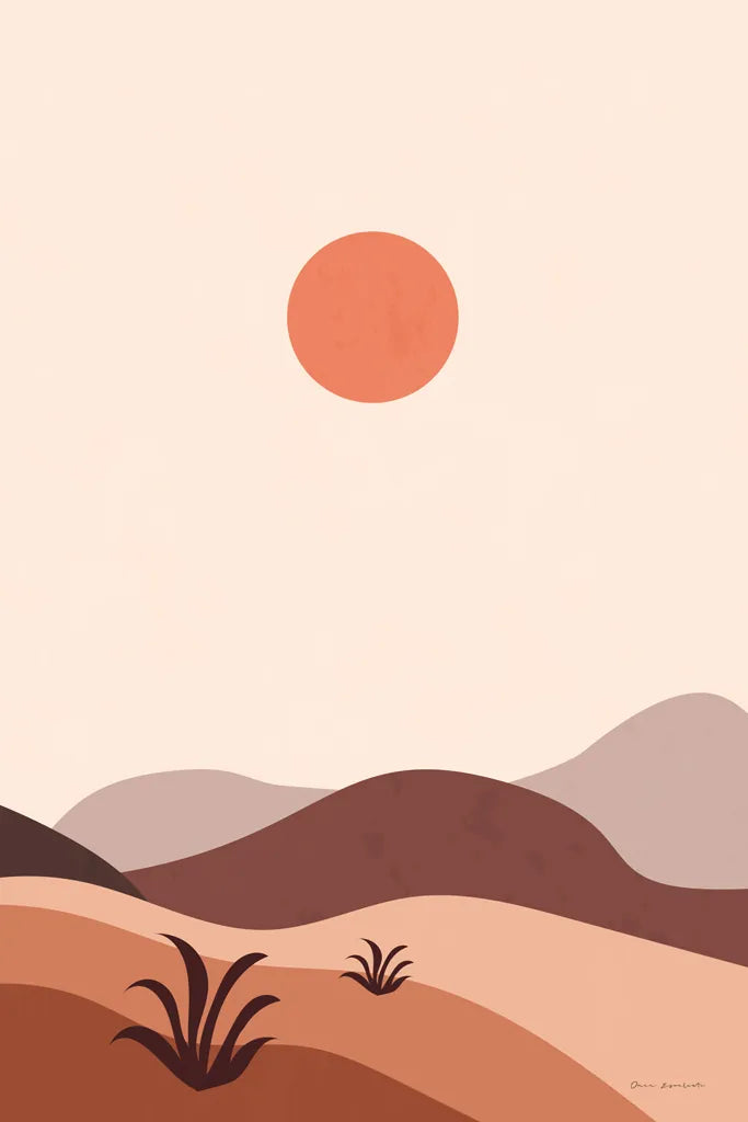 Boho Desert III by Omar Escalante. SKU 90458h. Archival Giclee Fine art print for wall decor.