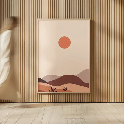 Boho Desert III by Omar Escalante. shown as over sized large wall art. Available as an archival giclee rolled canvas, fine art paper, or poster print. SKU 90458h.