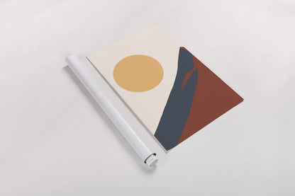 Boho Landscape I by Omar Escalante. shown as a rolled paper print. Available as archival giclee rolled canvas, fine art paper, or poster print. SKU 90451h.