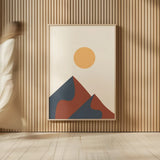 Boho Landscape II by Omar Escalante. shown as over sized large wall art. Available as an archival giclee rolled canvas, fine art paper, or poster print. SKU 90452h.