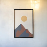Boho Landscape II by Omar Escalante. shown as a paper print in a black flame. Available as a archival giclee rolled canvas, fine art paper, or poster print. SKU 90452h.
