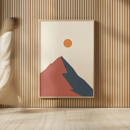 Boho Landscape III by Omar Escalante. shown as over sized large wall art. Available as an archival giclee rolled canvas, fine art paper, or poster print. SKU 90702h.