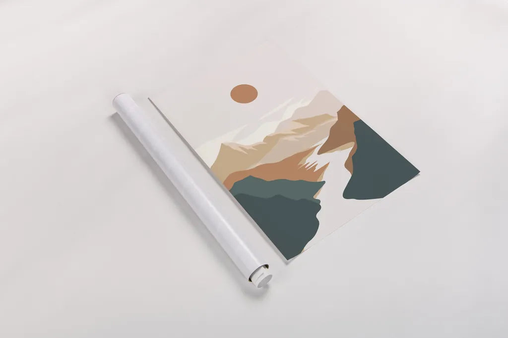 Boho Valley I by Omar Escalante. shown as a rolled paper print. Available as archival giclee rolled canvas, fine art paper, or poster print. SKU 90453h.