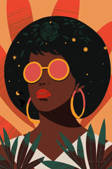 Boho Woman II by Omar Escalante. SKU 84264h. Archival Giclee Fine art print for wall decor.