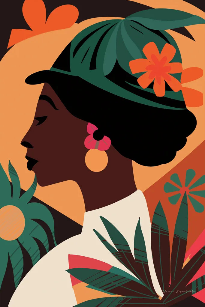 Boho Woman III by Omar Escalante. SKU 84265h. Archival Giclee Fine art print for wall decor.