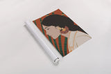Boho Woman IV by Omar Escalante. shown as a rolled paper print. Available as archival giclee rolled canvas, fine art paper, or poster print. SKU 84266h.
