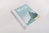 Brazil by Omar Escalante. shown as a rolled paper print. Available as archival giclee rolled canvas, fine art paper, or poster print. SKU 71454h.