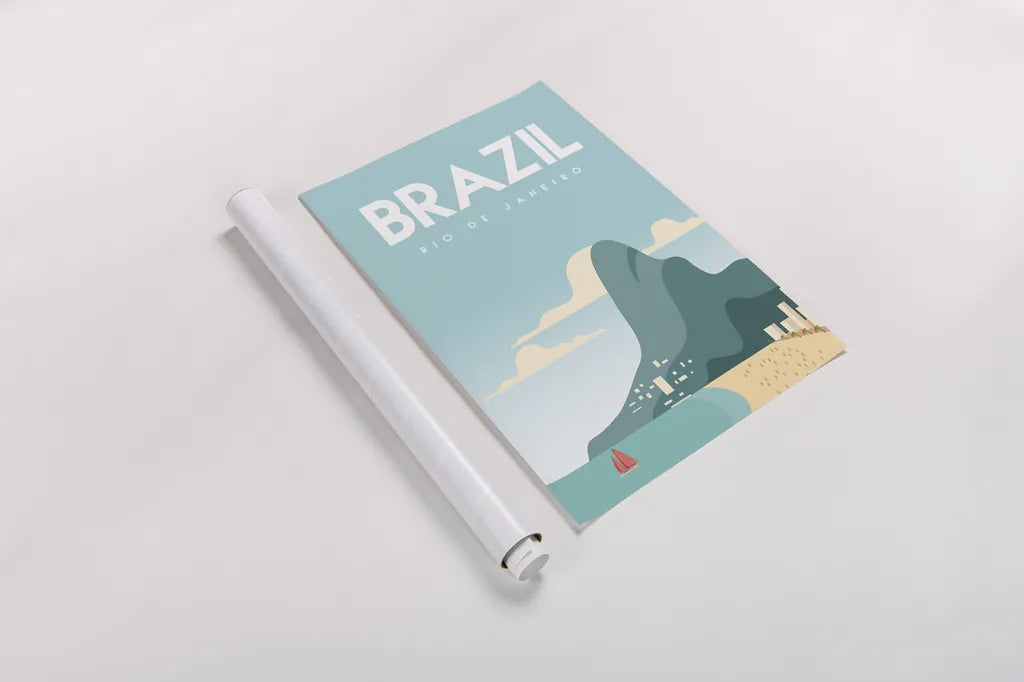 Brazil by Omar Escalante. shown as a rolled paper print. Available as archival giclee rolled canvas, fine art paper, or poster print. SKU 71454h.