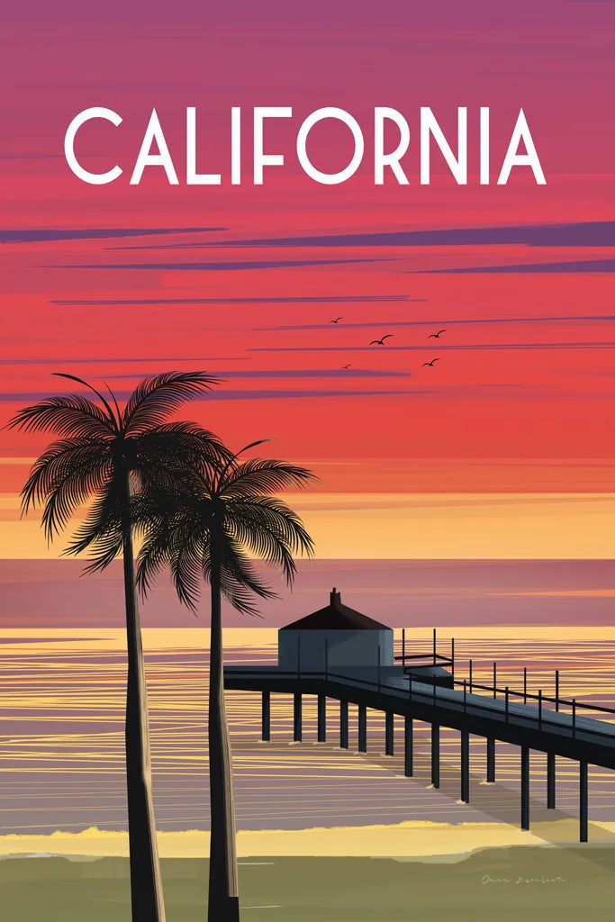 California by Omar Escalante. SKU 62029h. Archival Giclee Fine art print for wall decor.