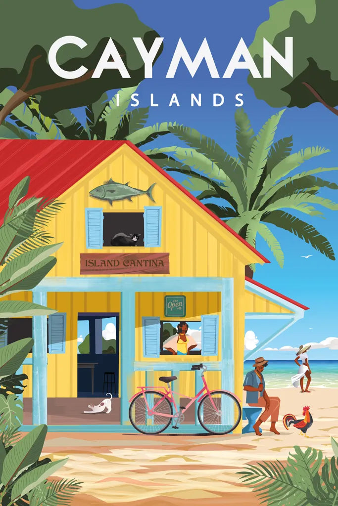 Cayman Islands by Omar Escalante. SKU 78752h. Archival Giclee Fine art print for wall decor.