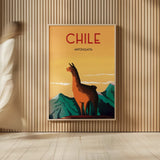 Chile by Omar Escalante. shown as over sized large wall art. Available as an archival giclee rolled canvas, fine art paper, or poster print. SKU 62030h.