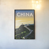 China by Omar Escalante. shown as a paper print in a black flame. Available as a archival giclee rolled canvas, fine art paper, or poster print. SKU 62031h.