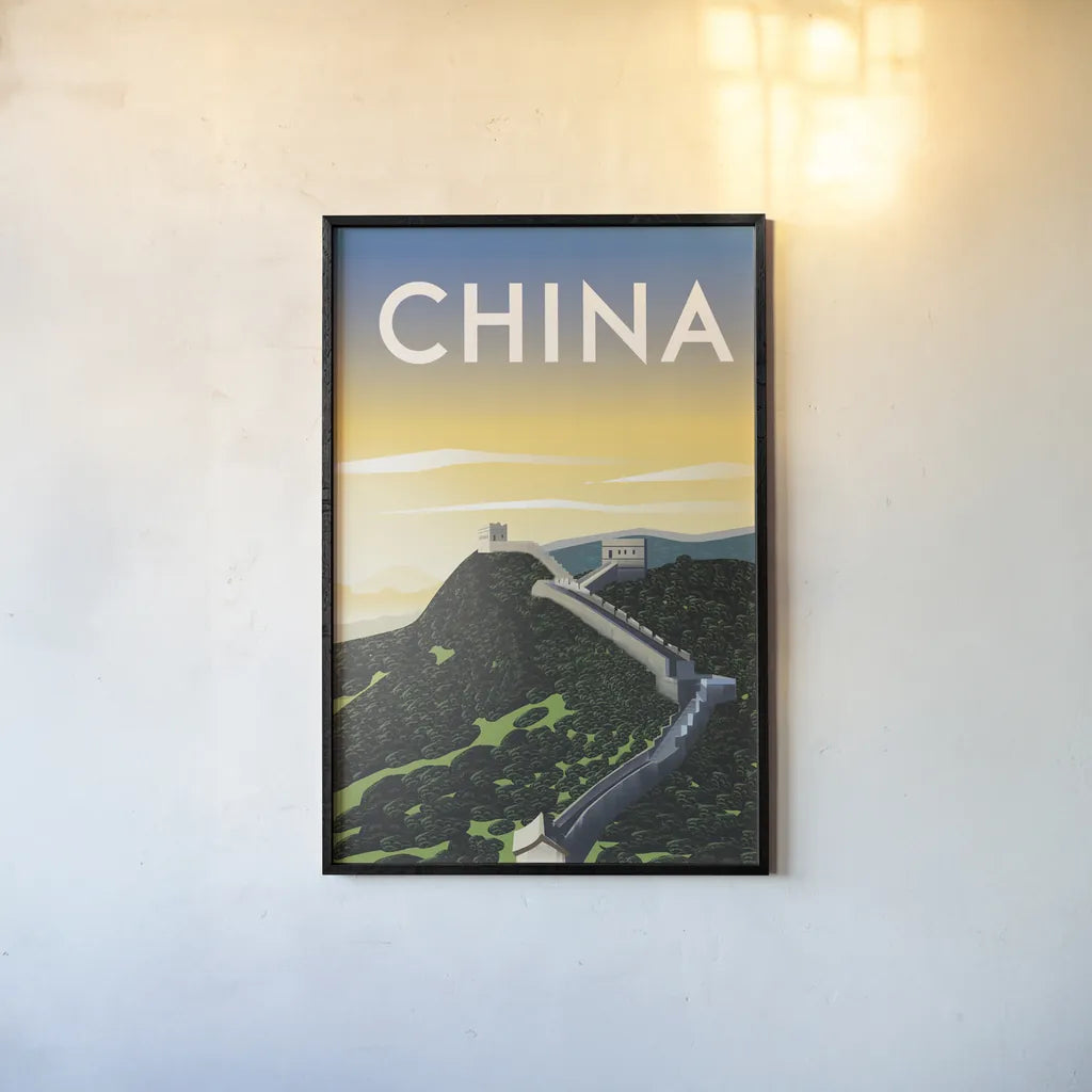 China by Omar Escalante. shown as a paper print in a black flame. Available as a archival giclee rolled canvas, fine art paper, or poster print. SKU 62031h.