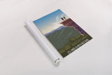 Climb a Mountain by Omar Escalante. shown as a rolled paper print. Available as archival giclee rolled canvas, fine art paper, or poster print. SKU 65936h.