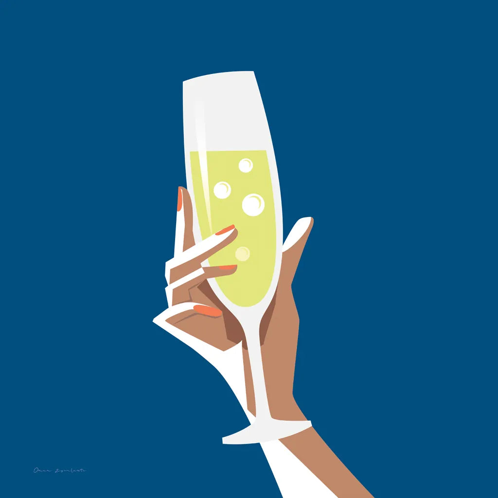 Cocktail Time II Sq by Omar Escalante. SKU 80659a. Archival Giclee Fine art print for wall decor.