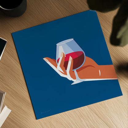 Cocktail Time III Sq by Omar Escalante. Shown as a detailed flat fine art print, highlighting archival giclee quality. Available as an archival giclee rolled canvas, fine art paper, or poster print. SKU 91465a.