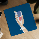 Cocktail Time IV Sq by Omar Escalante. Shown as a detailed flat fine art print, highlighting archival giclee quality. Available as an archival giclee rolled canvas, fine art paper, or poster print. SKU 91466a.