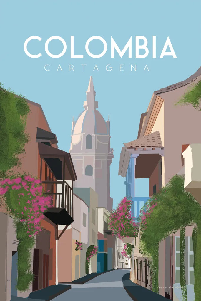Colombia by Omar Escalante. SKU 71455h. Archival Giclee Fine art print for wall decor.