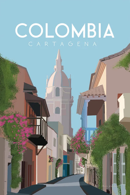 Colombia by Omar Escalante. SKU 71455h. Archival Giclee Fine art print for wall decor.