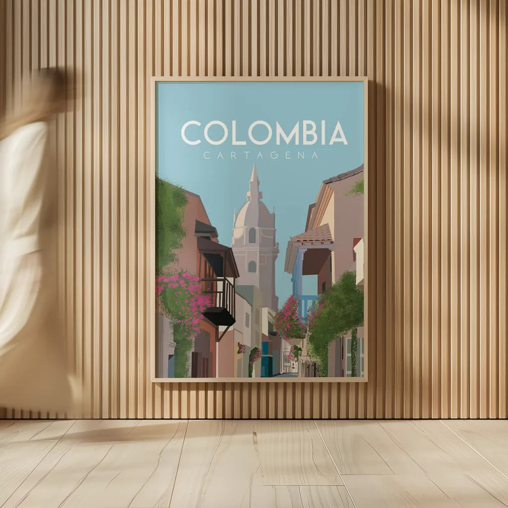 Colombia by Omar Escalante. shown as over sized large wall art. Available as an archival giclee rolled canvas, fine art paper, or poster print. SKU 71455h.