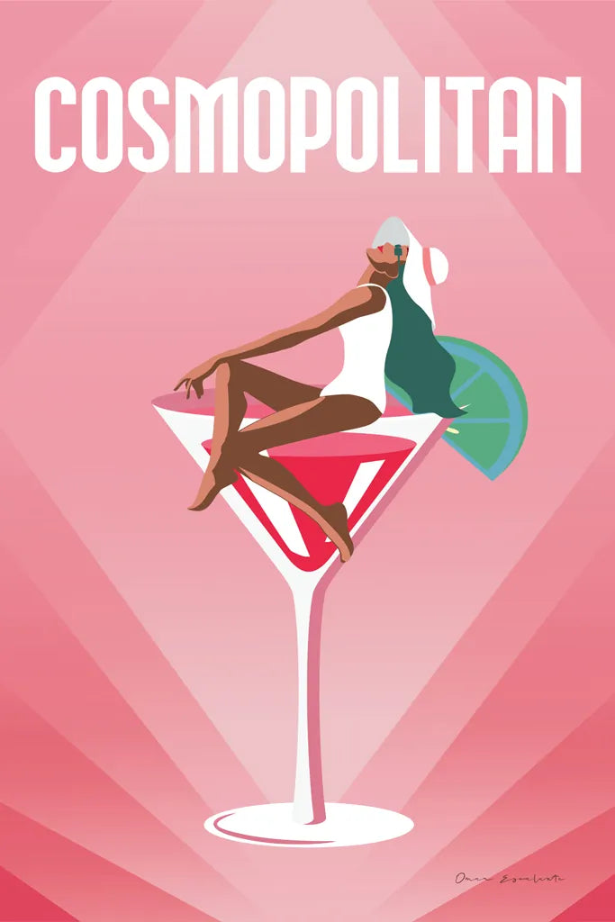 Cosmopolitan by Omar Escalante. SKU 82560h. Archival Giclee Fine art print for wall decor.