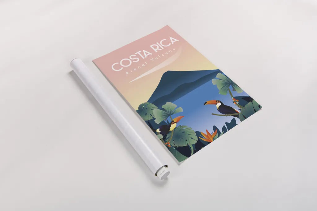 Costa Rica by Omar Escalante. shown as a rolled paper print. Available as archival giclee rolled canvas, fine art paper, or poster print. SKU 71456h.