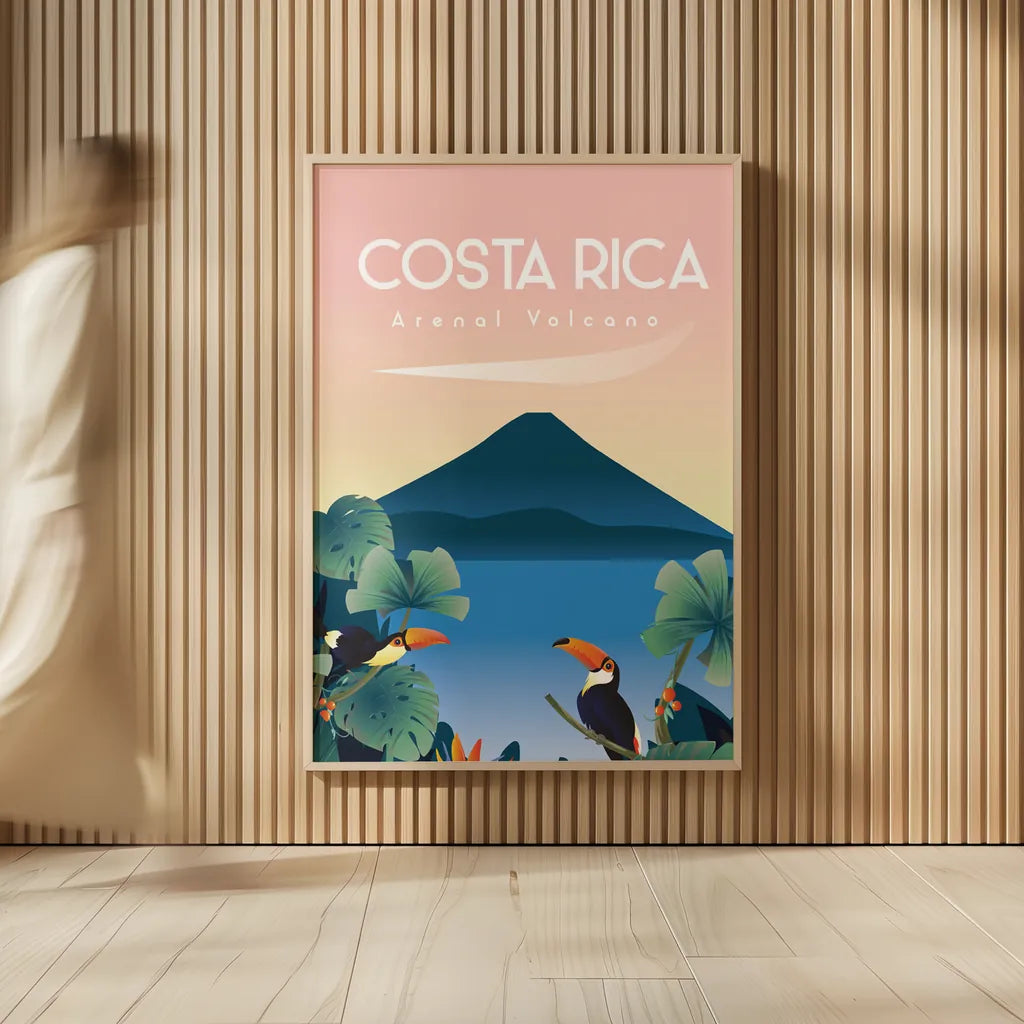 Costa Rica by Omar Escalante. shown as over sized large wall art. Available as an archival giclee rolled canvas, fine art paper, or poster print. SKU 71456h.