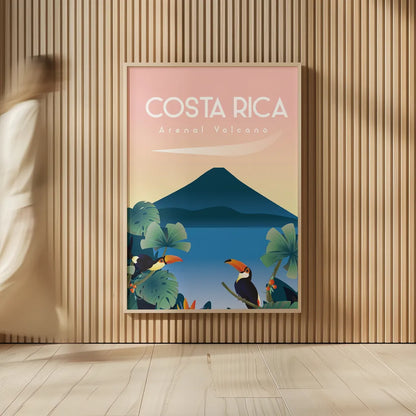 Costa Rica by Omar Escalante. shown as over sized large wall art. Available as an archival giclee rolled canvas, fine art paper, or poster print. SKU 71456h.