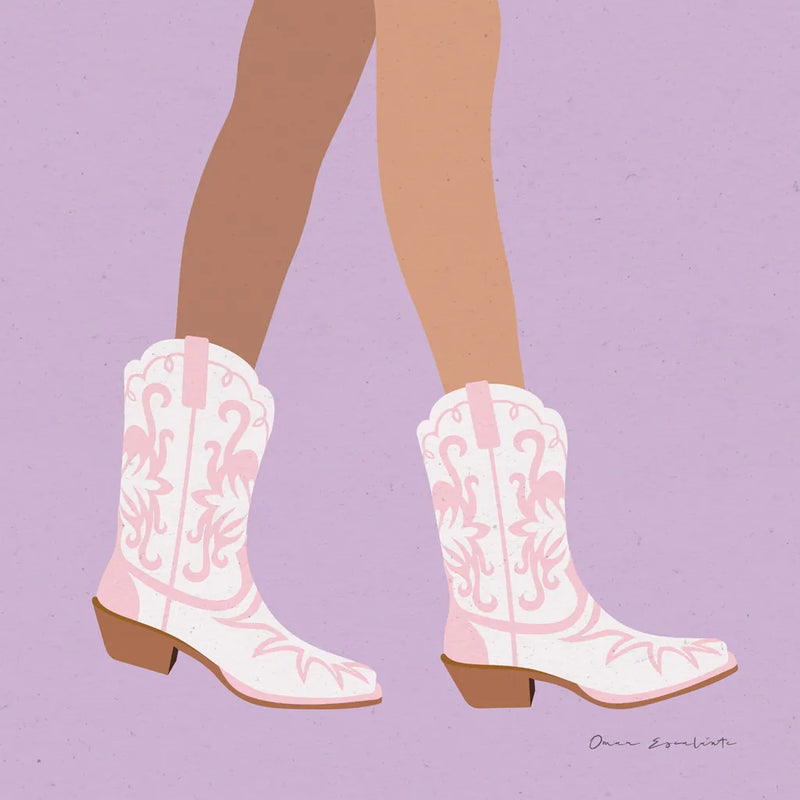 Cowgirly I by Omar Escalante. SKU 85859a. Archival Giclee Fine art print for wall decor.