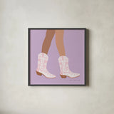 Cowgirly I by Omar Escalante. Shown in a sleek black glass frame for a contemporary gallery look. Available as an archival giclee rolled canvas, fine art paper, or poster print. SKU 85859a.