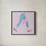 Cowgirly III by Omar Escalante. Shown in a sleek black glass frame for a contemporary gallery look. Available as an archival giclee rolled canvas, fine art paper, or poster print. SKU 84595a.